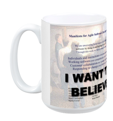 I Want to Believe Agile Mug